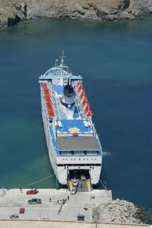 Ferry in the harbor